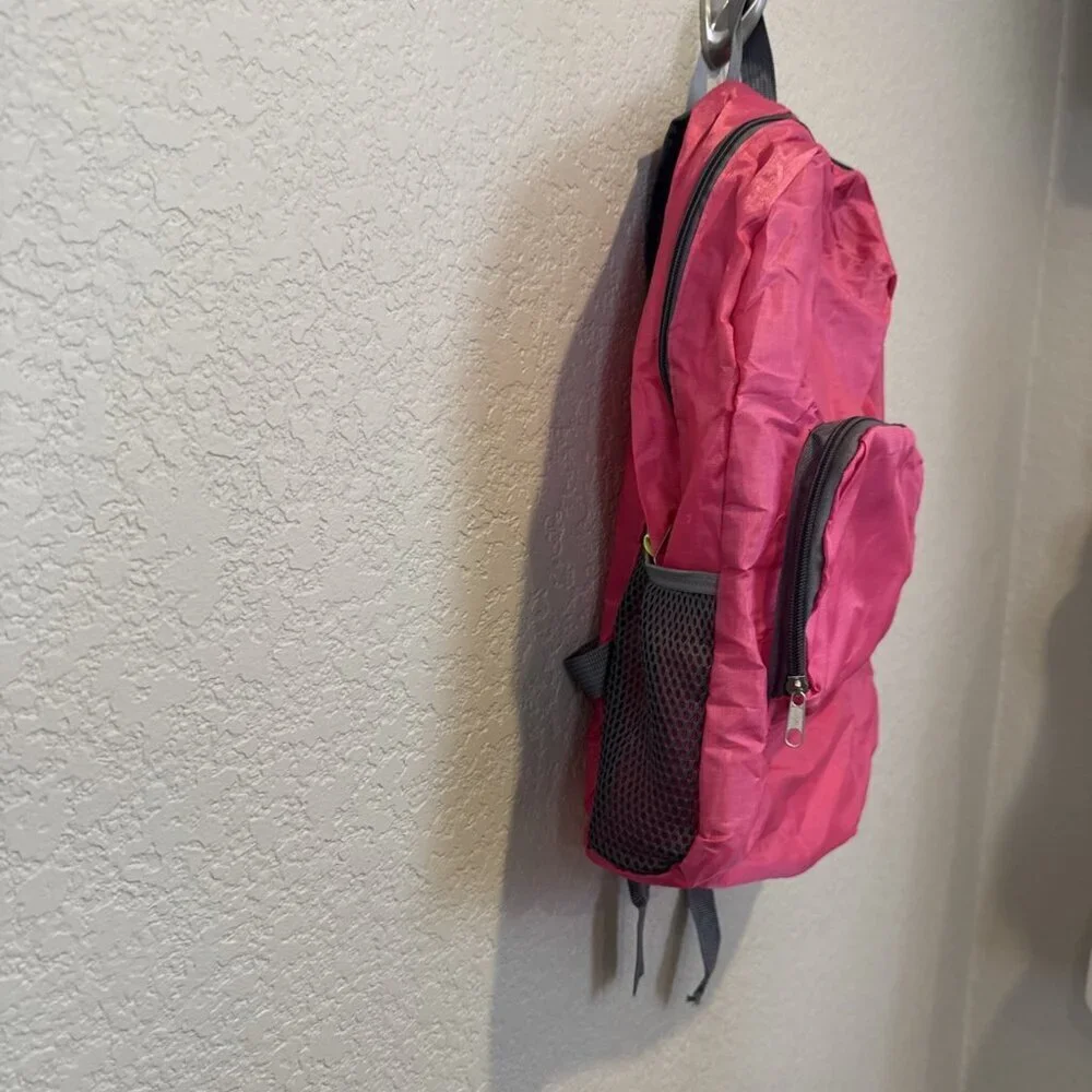 Outdoor Lightweight Packable Pack Travel Backpack Compact Foldable Bag Pink